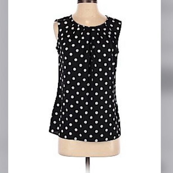 SALE❤️Merona small sleeveless polka dot blouse (J1) - Picture 1 of 8